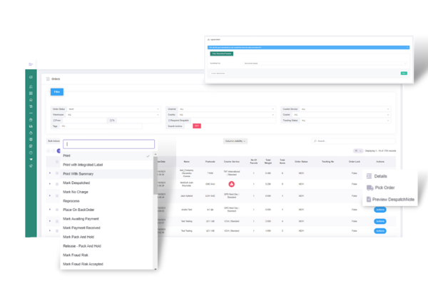 Order Management Screen