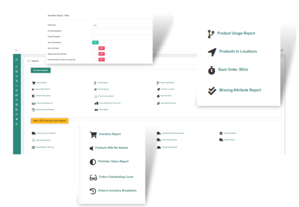 Reports Management Screen